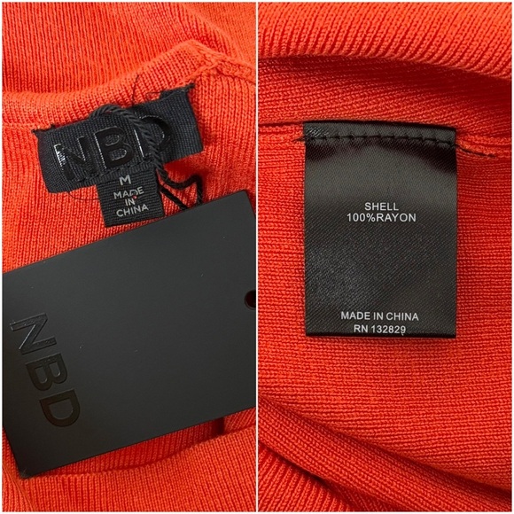 NWT REVOLVE X NBD Knit Asymmetrical One Shoulder Sleeveless Bodycon Mini Dress M - Picture 4 of 4